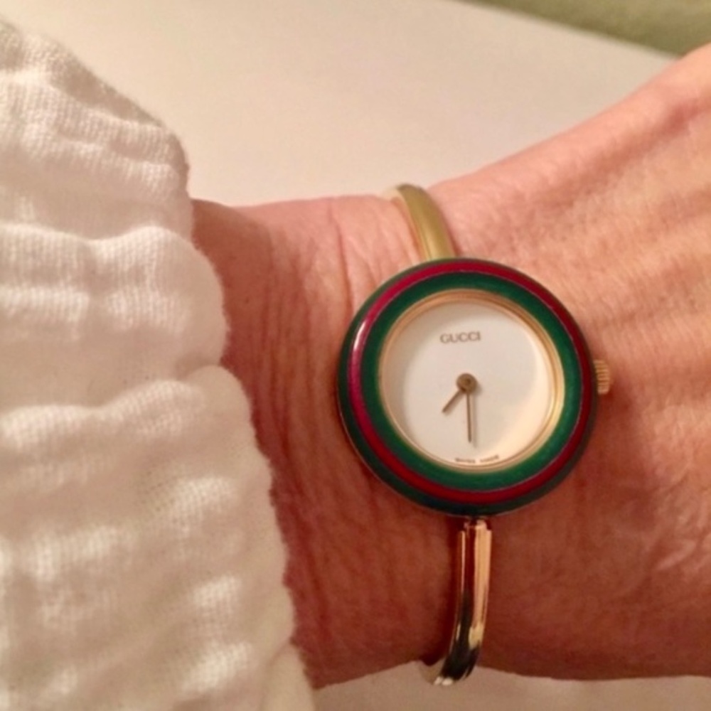 “Rare” Gucci Green/Red Signature Bezel "ONLY" for Gucci Bezel Watch~No Watch